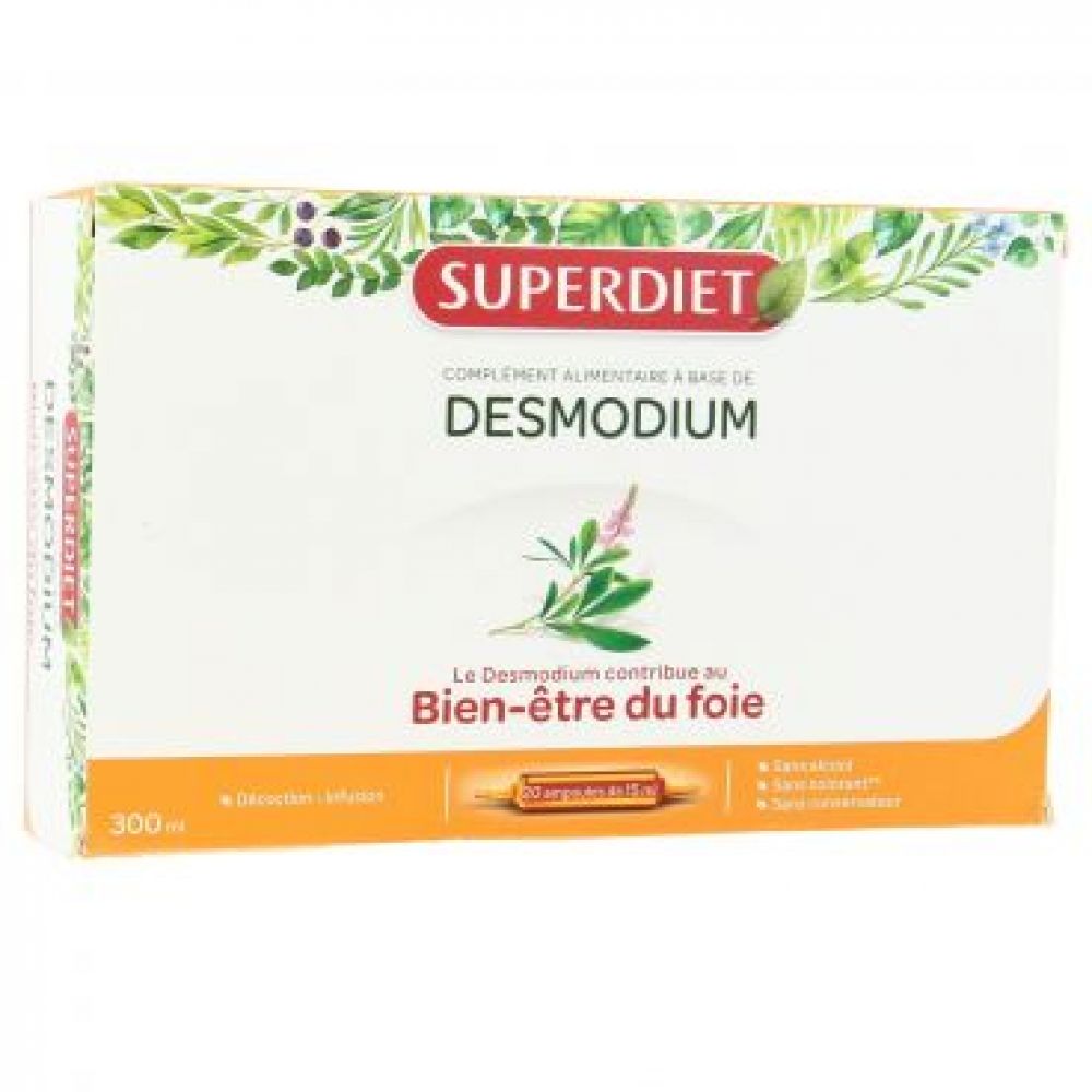 Superdiet - Desmodium - 20 ampoules de 15ml