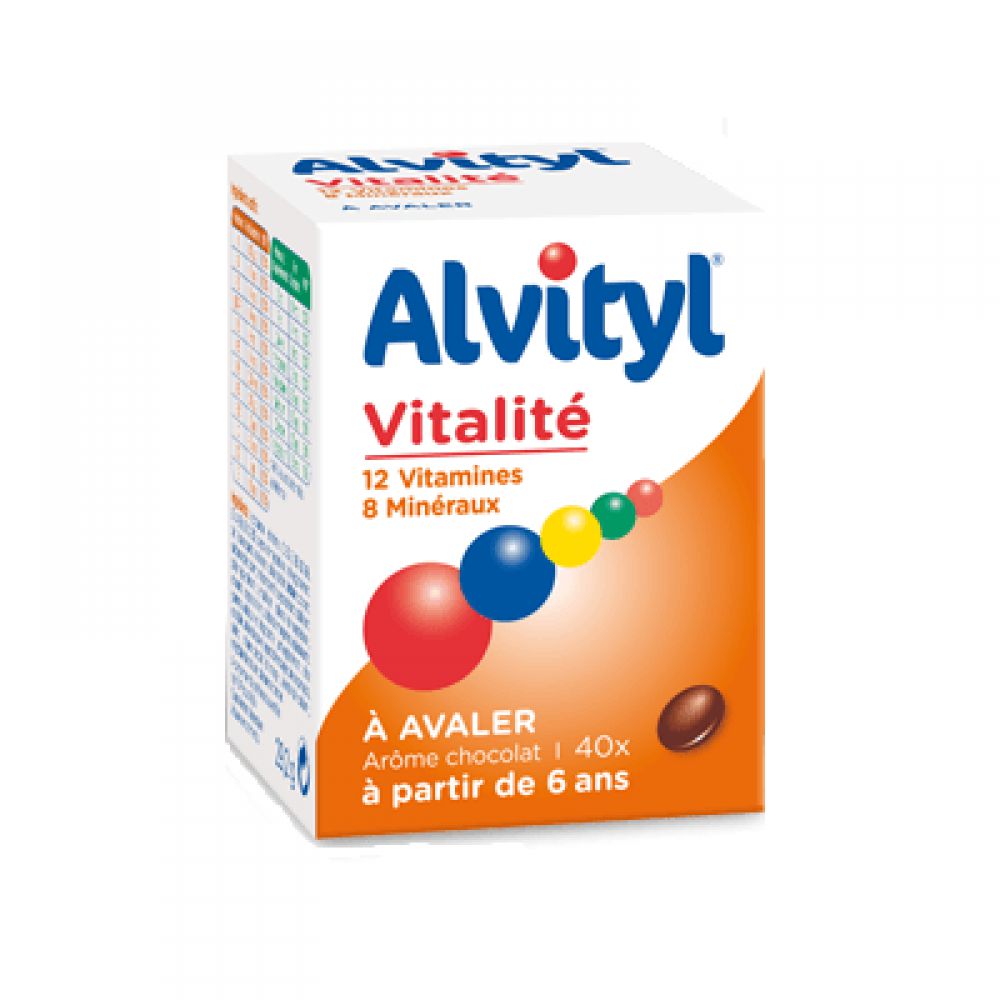 Alvityl Vitalité - 40 comprimés à avaler