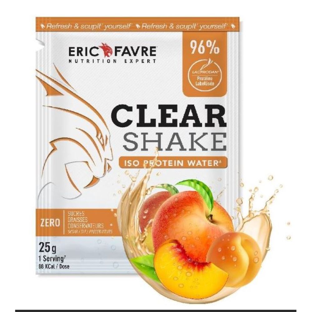 Eric Favre - Clear Shake Iso Protein Water Pêche Abricot - 25g