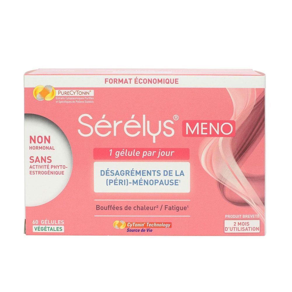 Sérélys pharma - Meno désagréments de la péri-ménopause -  60 gélules