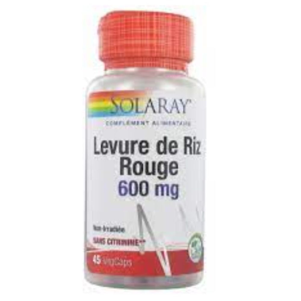 Solaray - Levure de riz rouge - 45 capsules