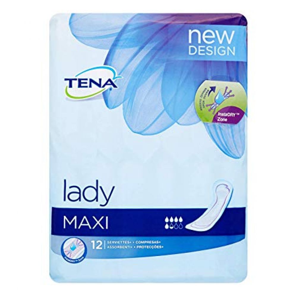 TENA - Lady Maxi - 12 serviettes