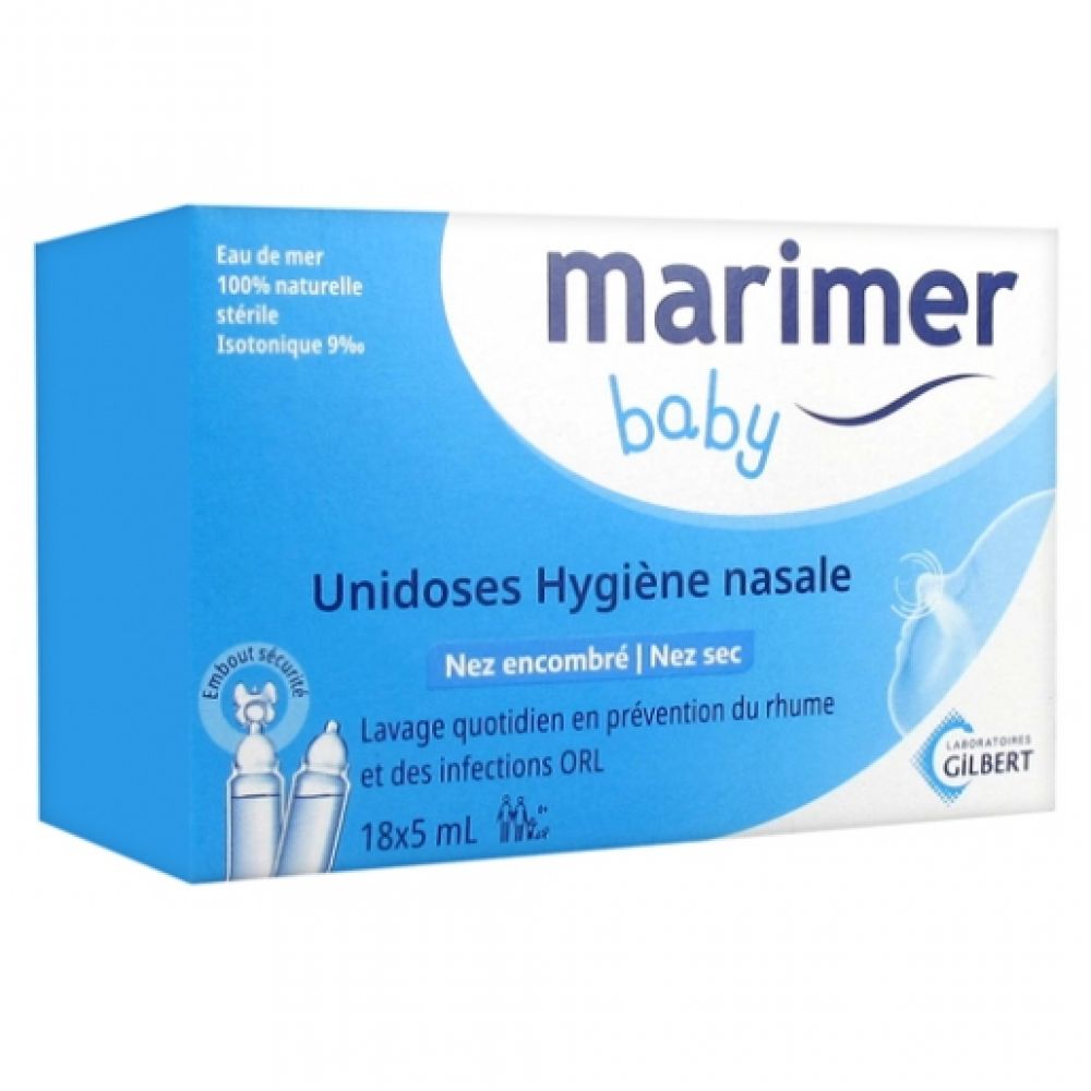 Gilbert - Marimer Baby Hygiène nasale - 18x5ml unidoses
