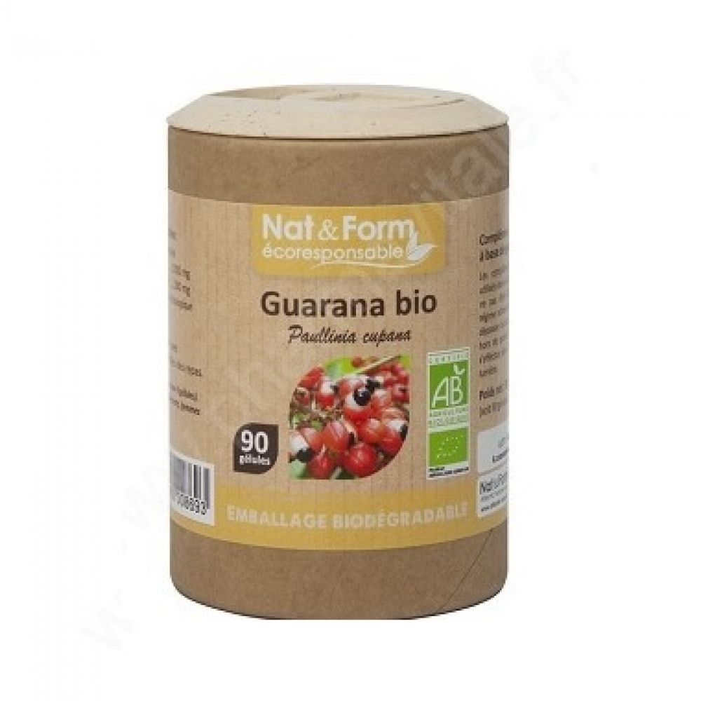 Nat & Form - Guarana bio - 90 gélules