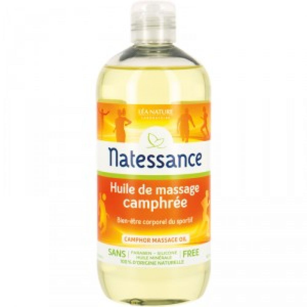 Natessance - Huile de massage camphrée - 500 ml