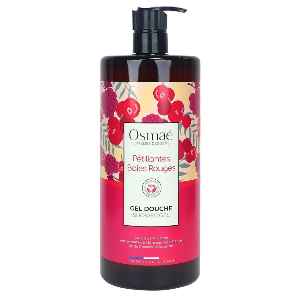 Osmaé - Pétillantes Baies Rouges gel douche - 1L