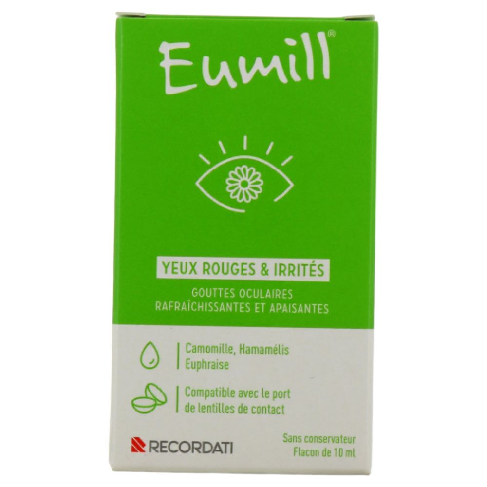 Bouchara - Eumill Gouttes oculaires yeux rouges et irrités - 10ml