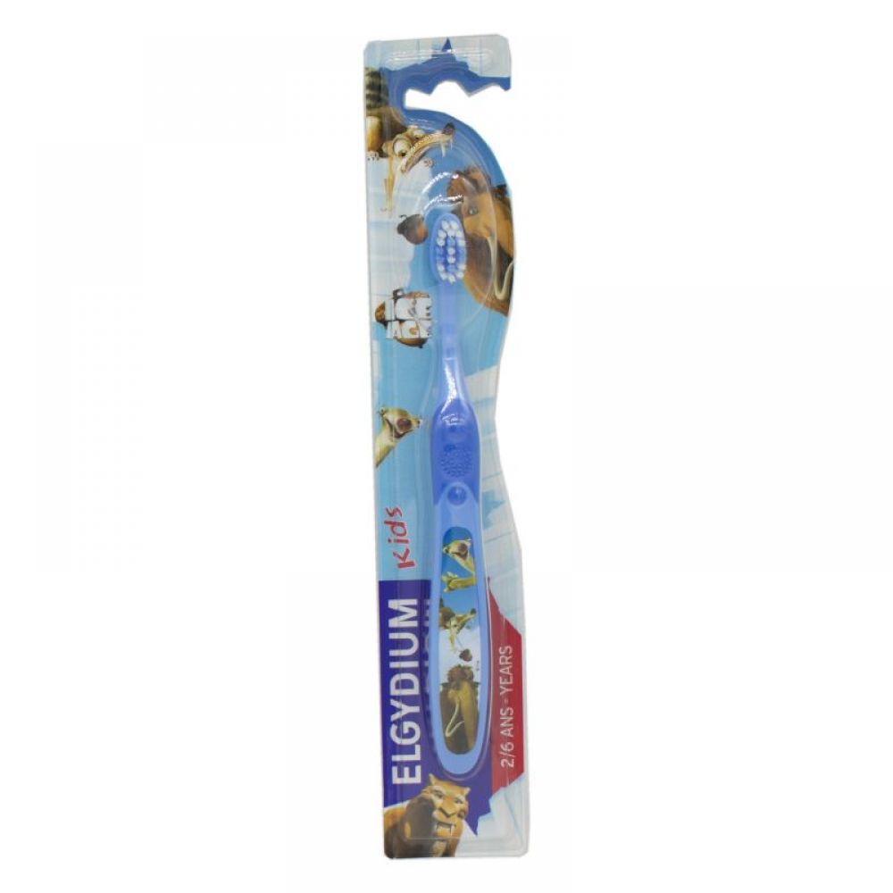 Elgydium - Brosse à dents kids âge de glace 2/6 ans - Brosse souple