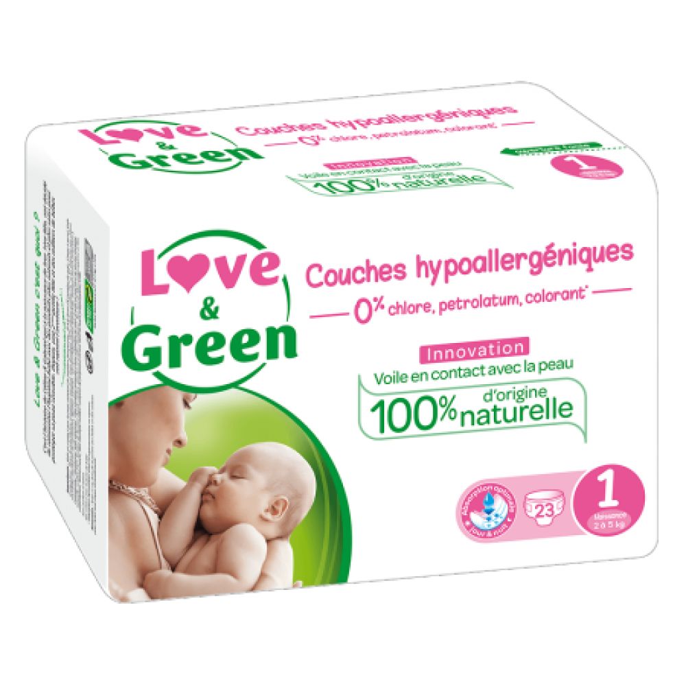 Love & Green - Couche Taille 1 - 23 couches