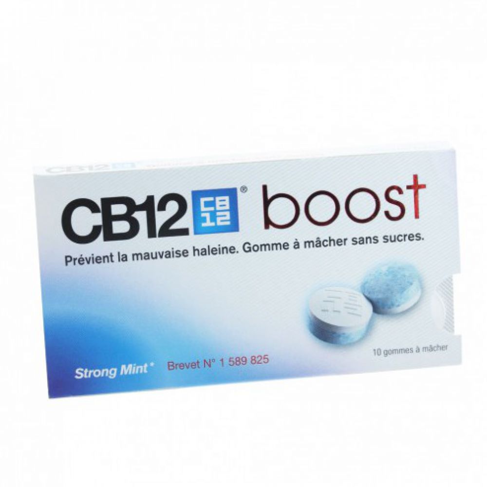 CB12 - Boost Chewing Gum haleine - 10 gommes à mâcher