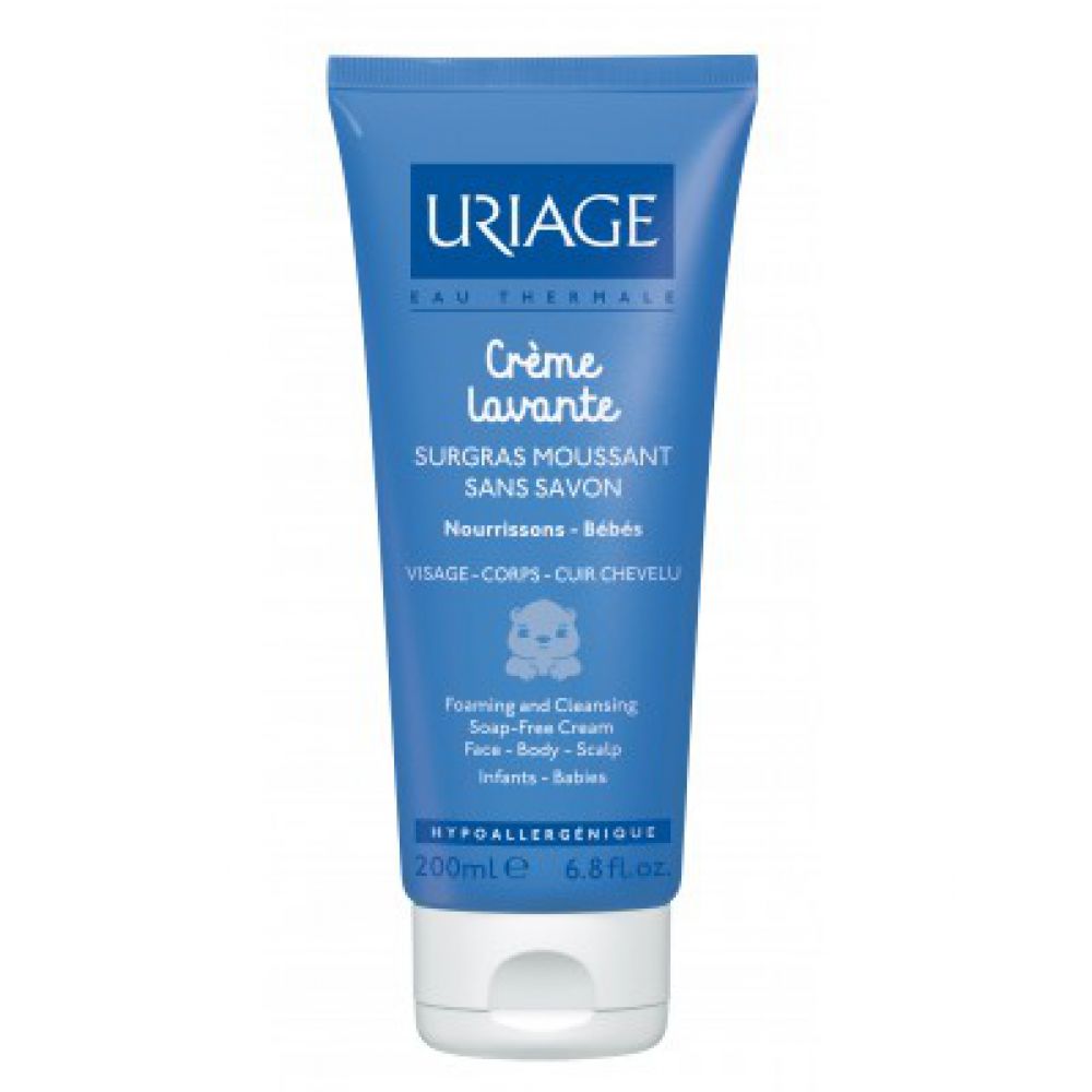 Uriage - Crème lavante surgras moussant nourrissons, bébés