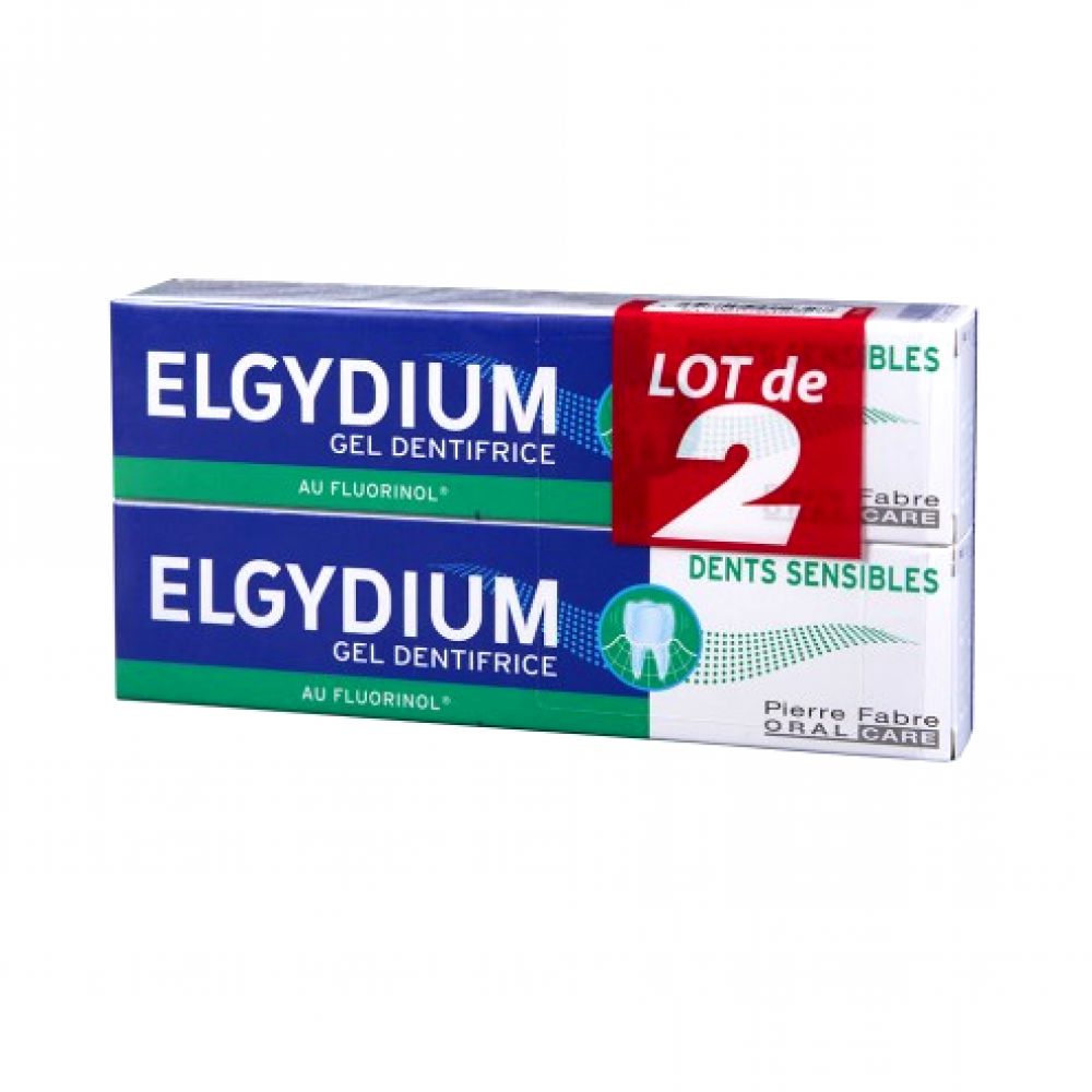 Elgydium - gel dentifrice dents sensibles - 2 x 75ml