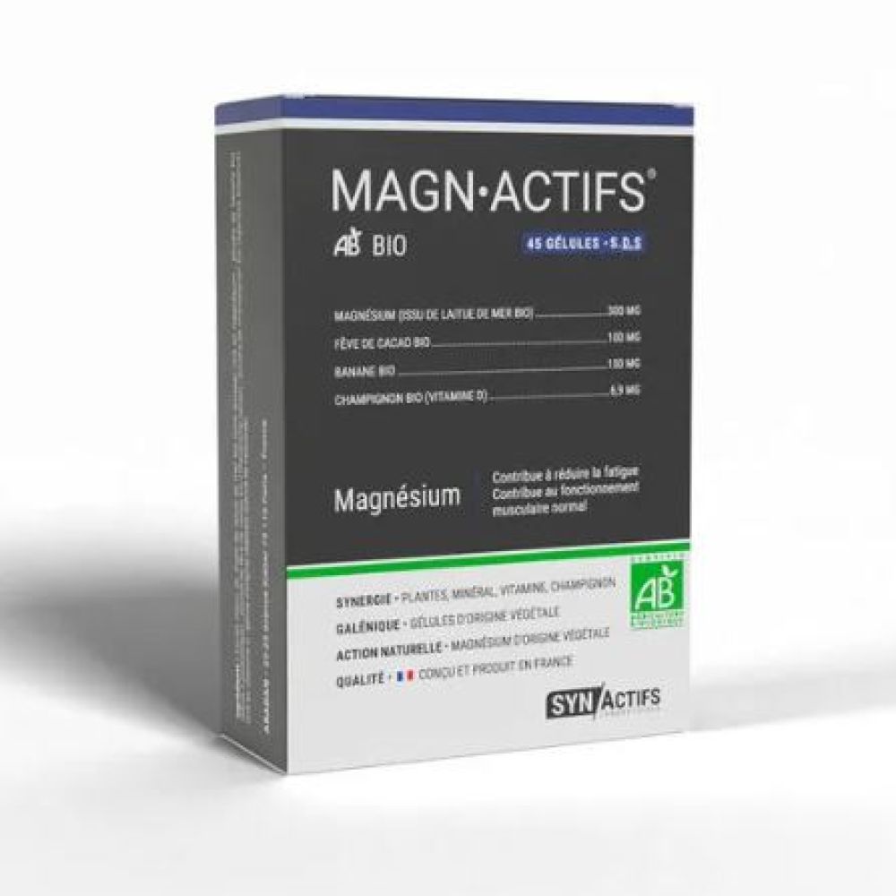 SYNActifs - MAGNactifs - 45 gélules d'origine végétale