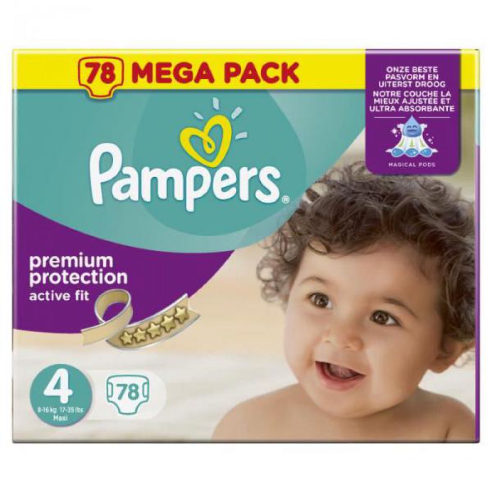 Couche bébé Pampers Harmonie - Taille 2 - 78 Couches