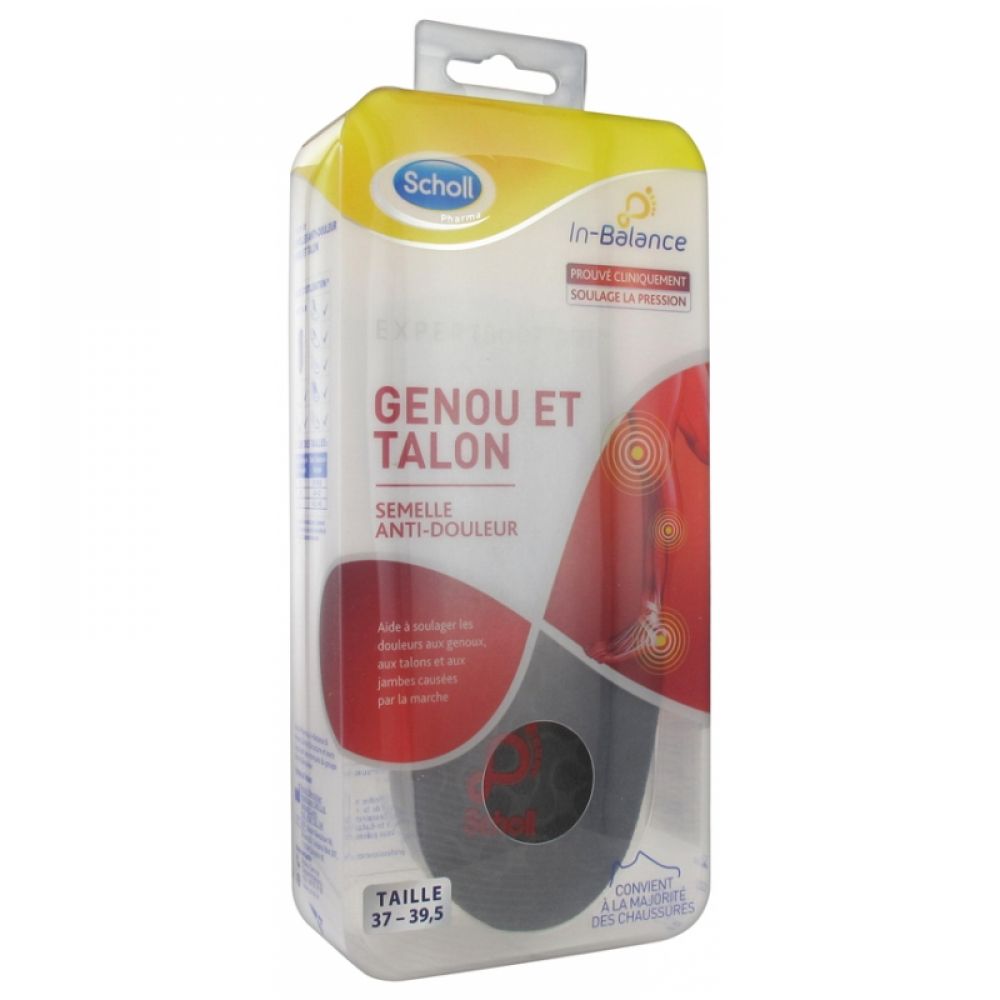 Scholl - Semelles anti-douleur Genou et Talon - 1 paire