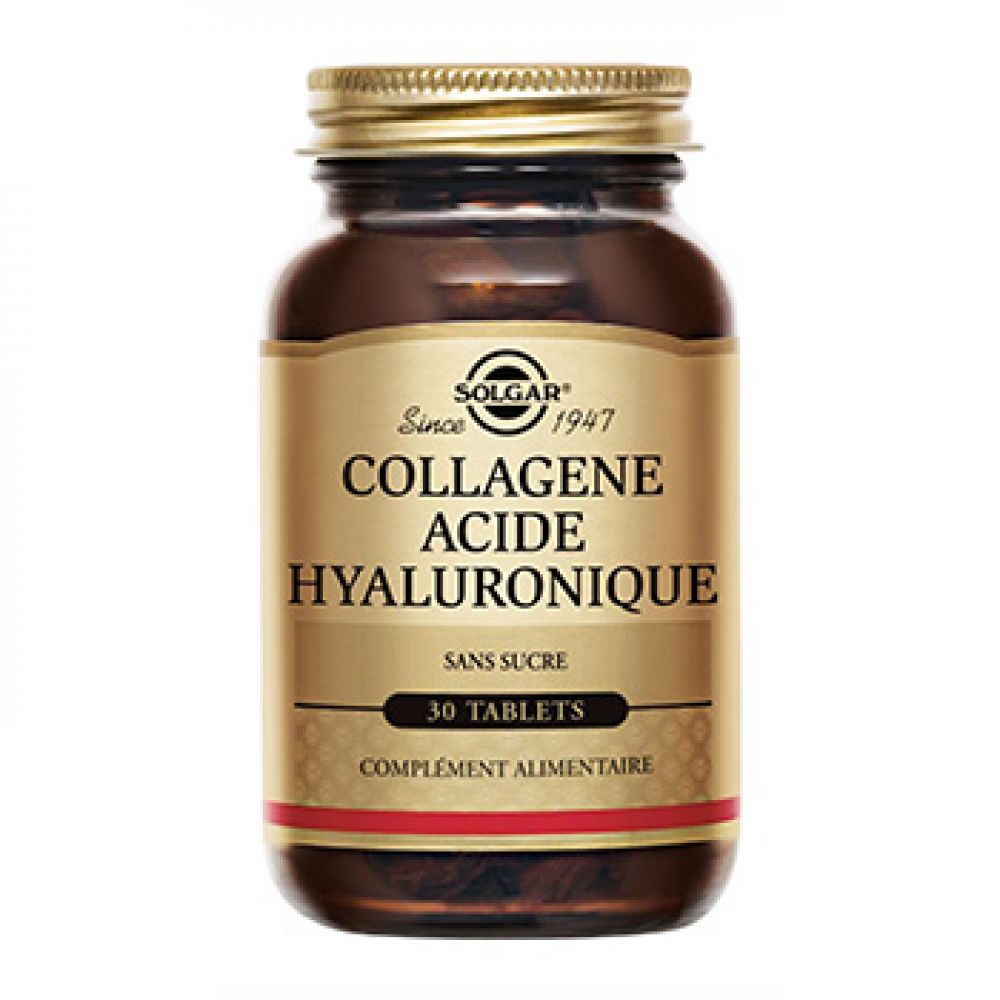 Solgar - Collagène Acide Hyaluronique Complexe - 30 comprimés