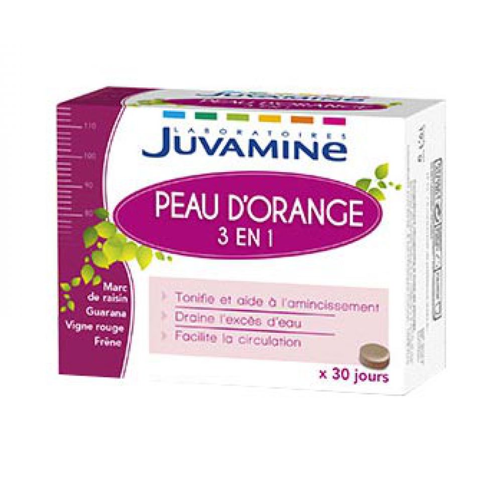 Juvamine - Peau d'orange 3 en 1 - 30 comprimés