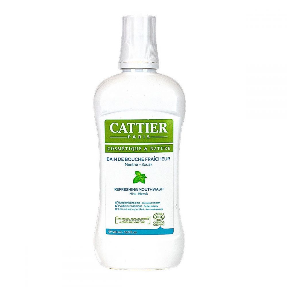 Cattier - Bain de bouche fraîcheur Menthe - 500ml