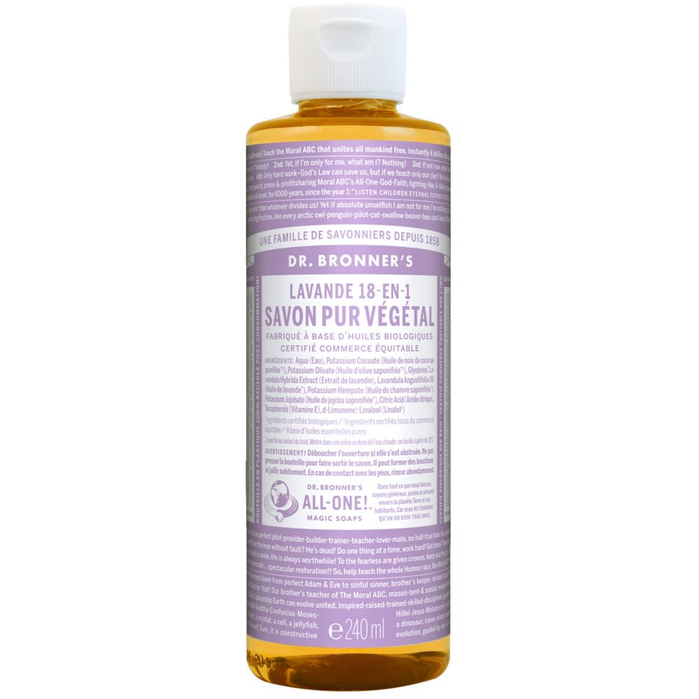 Dr. Bronner's - Savon liquide pure végétal 18-en-1 - Lavande