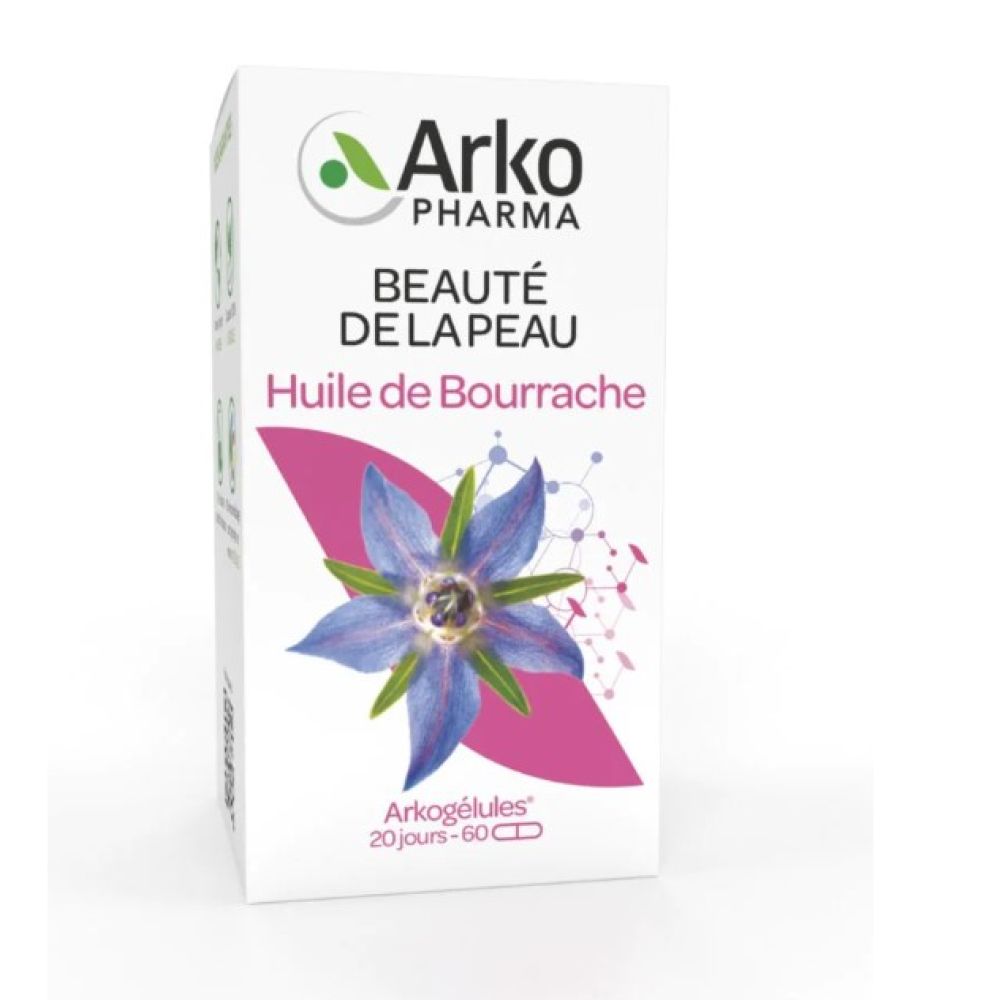 Arkopharma - Huile de Bourrache Beauté de la peau 60 jours - 180 gélules
