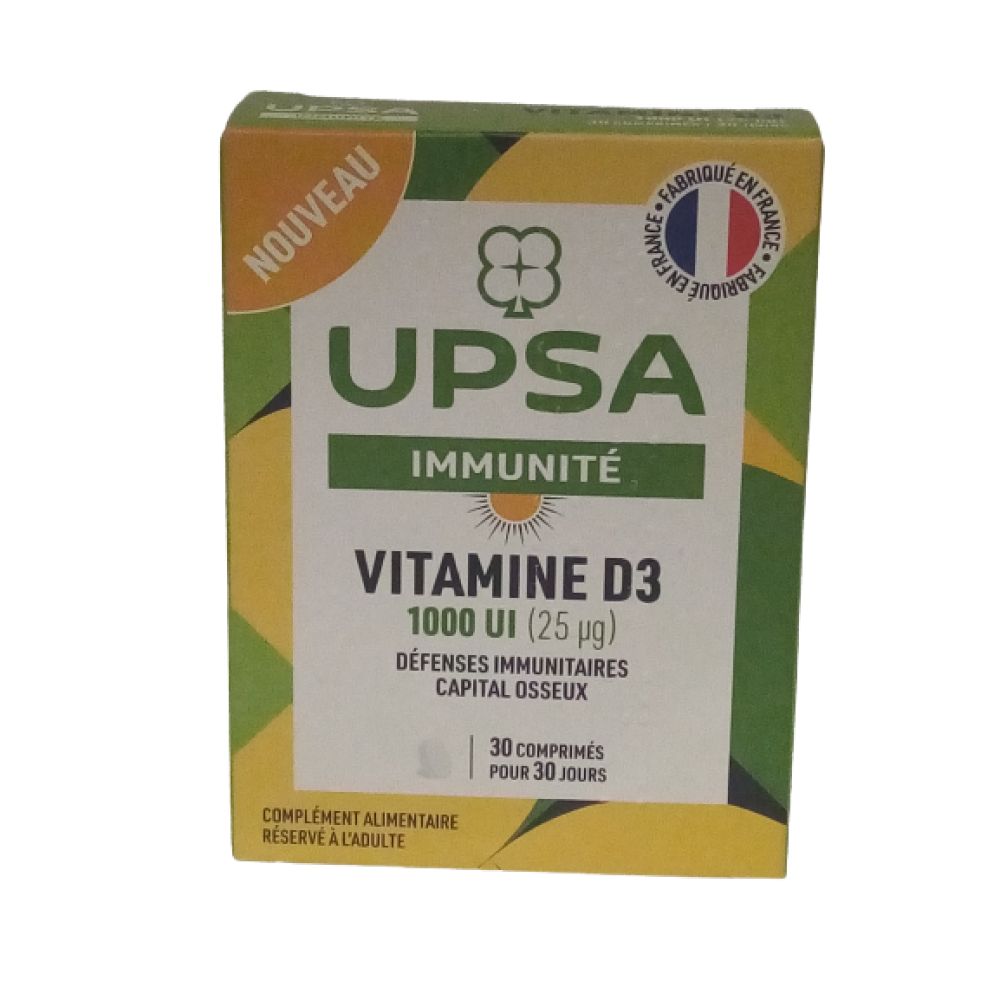 Upsa - Vitamine D3 1000UI 30 comprimés