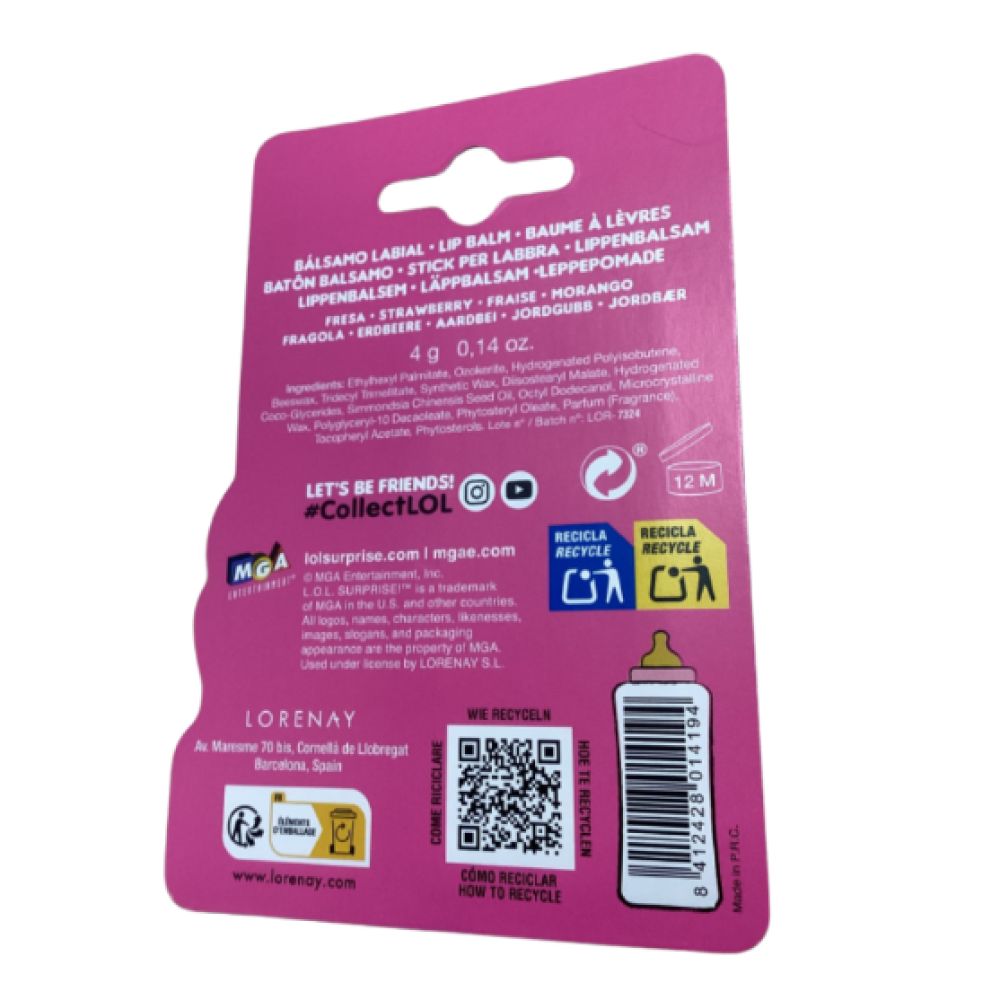 Adisphar - Baume Lèvres LOL Surprise Fraise - 4g