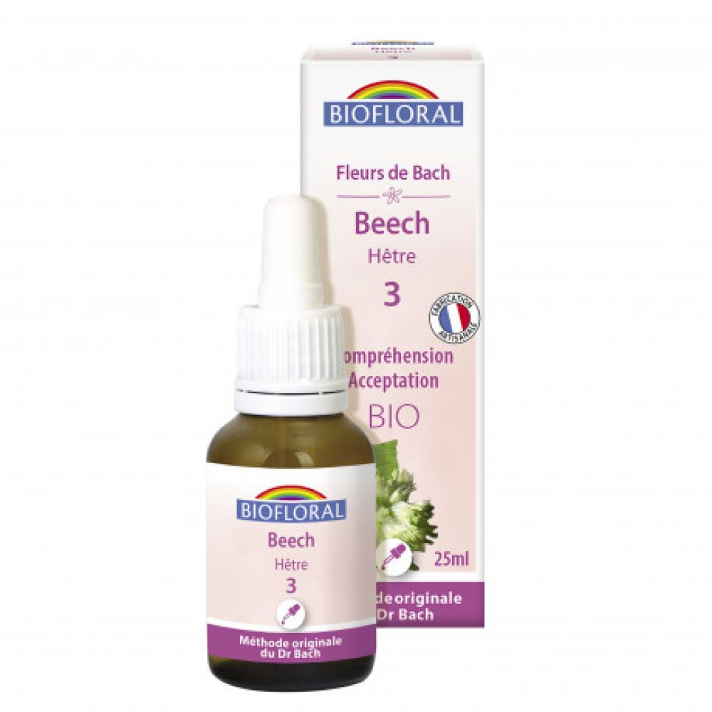 Biofloral - Fleurs de Bach Beech / Hêtre n°3 BIO - 25 mL