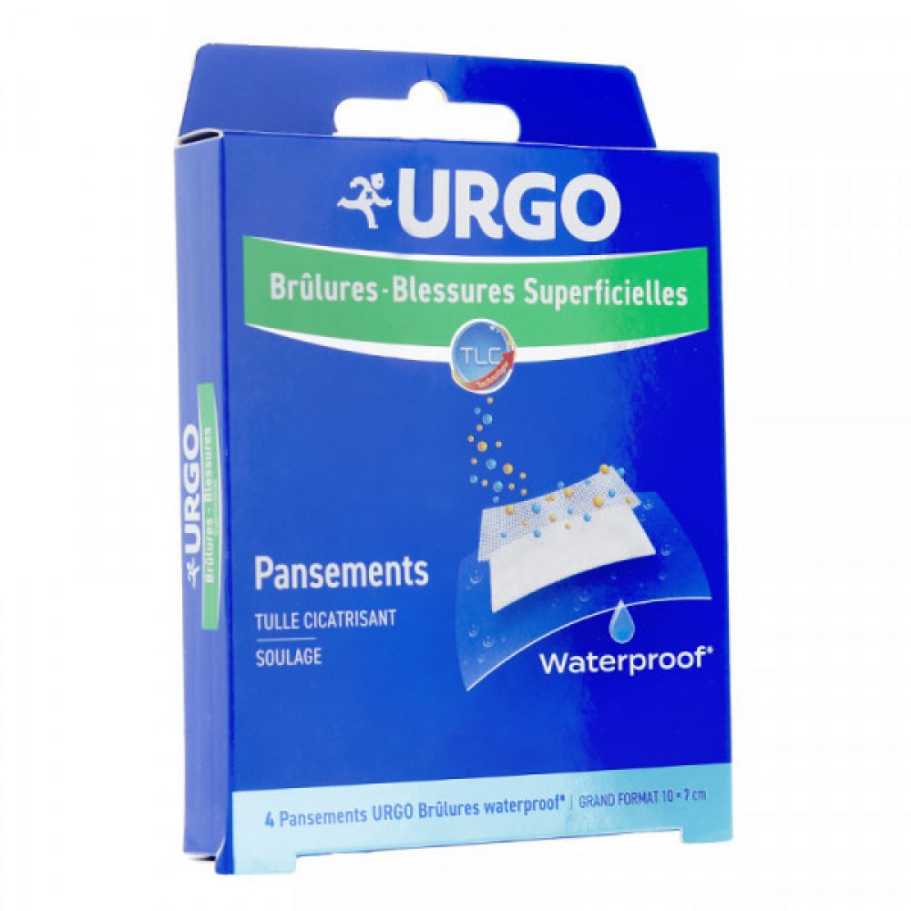 Urgo - Pansements waterproof brûlures / blessures superficielles