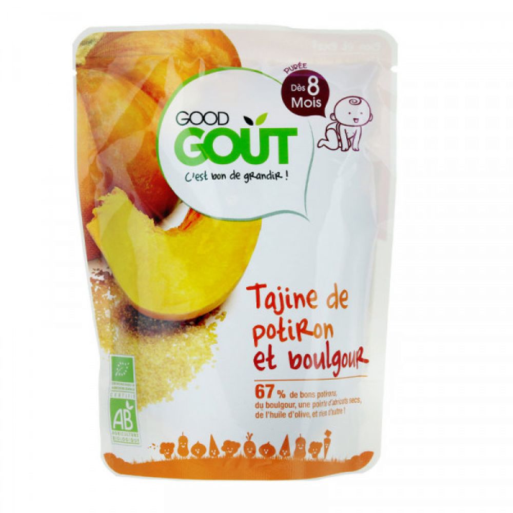 Good Goût - Purée tajine de potiron et boulgour dès 8 mois - 190 g