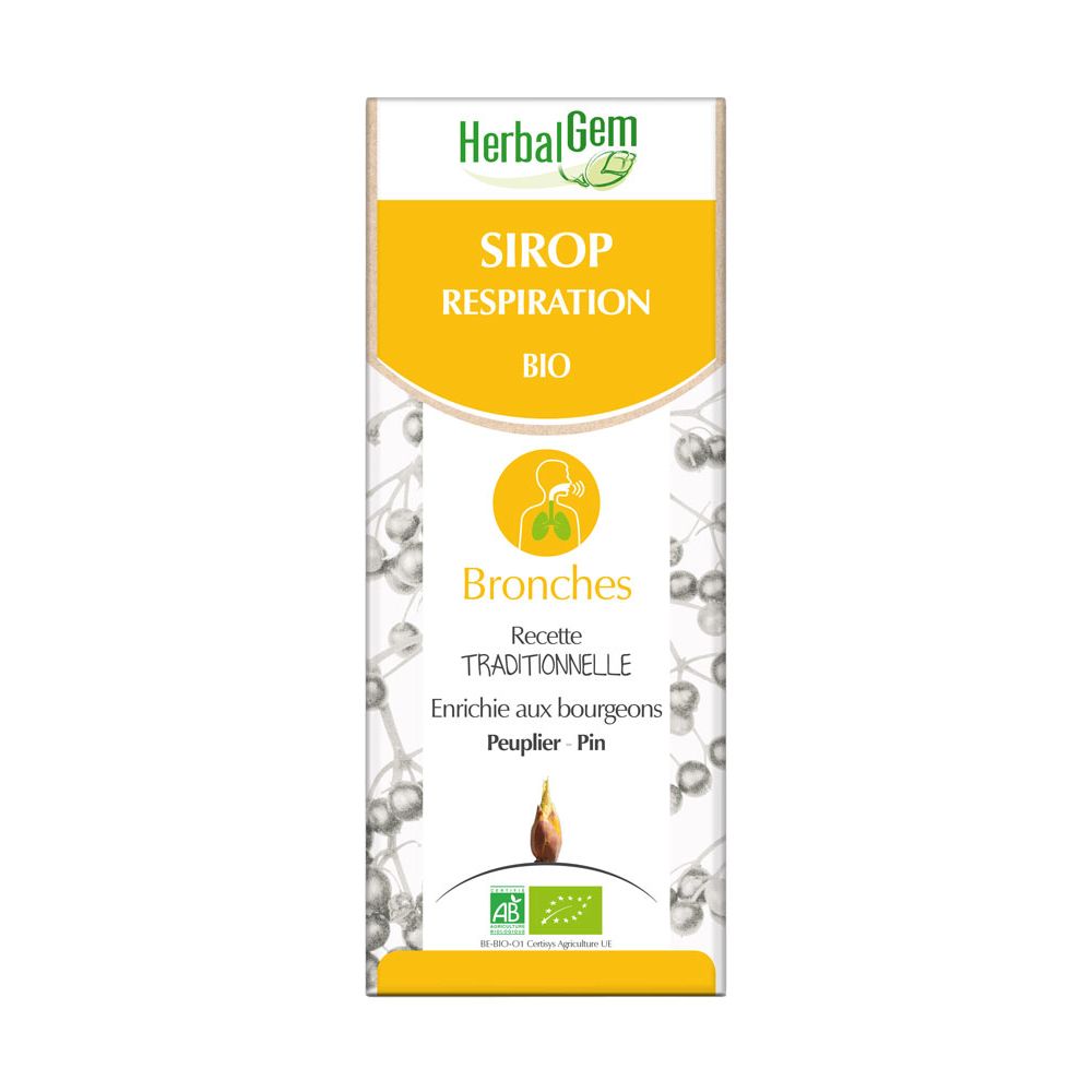 HerbalGem - Sirop respiration Bronches - 150ml