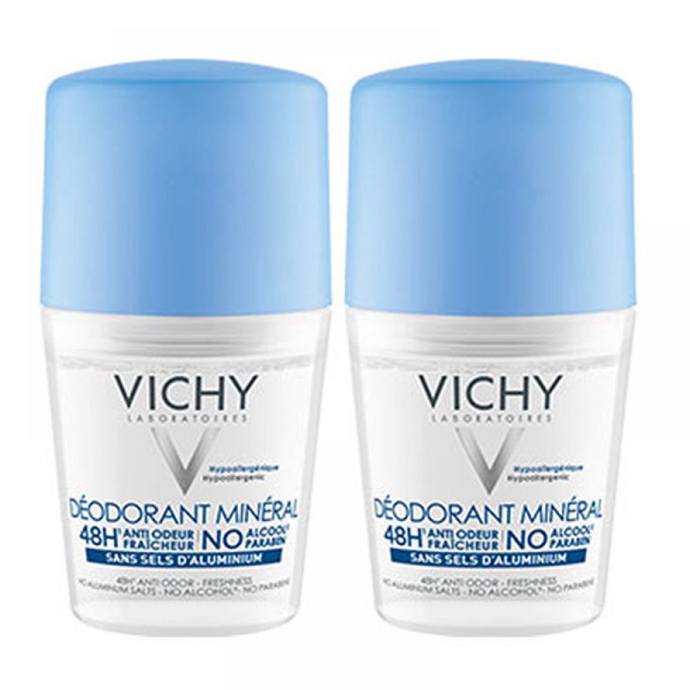 Vichy - Déodorant minéral sans sels d'aluminium - 2 x 50ml