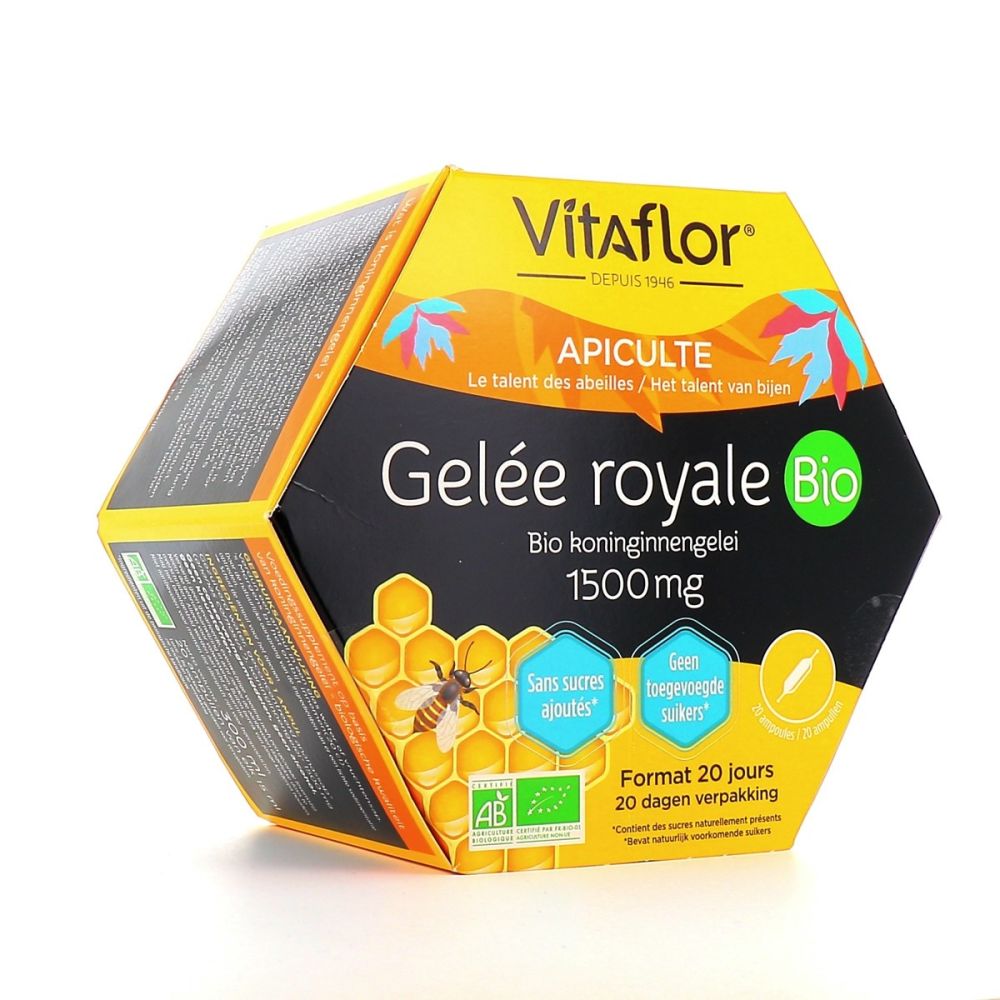 Vitaflor - Gelée royale Bio - 20 ampoules