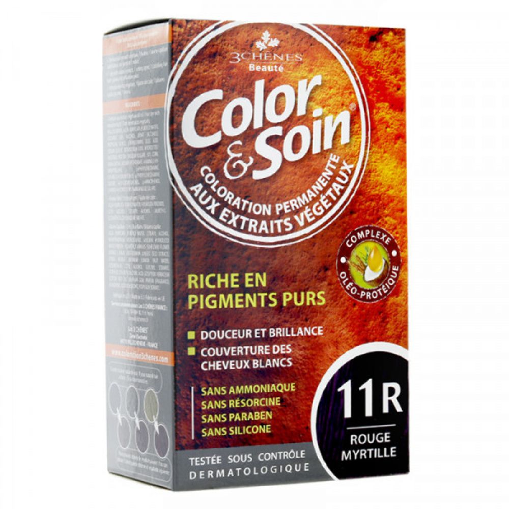 Color & Soin - Coloration Permanente - 11R Rouge myrtille