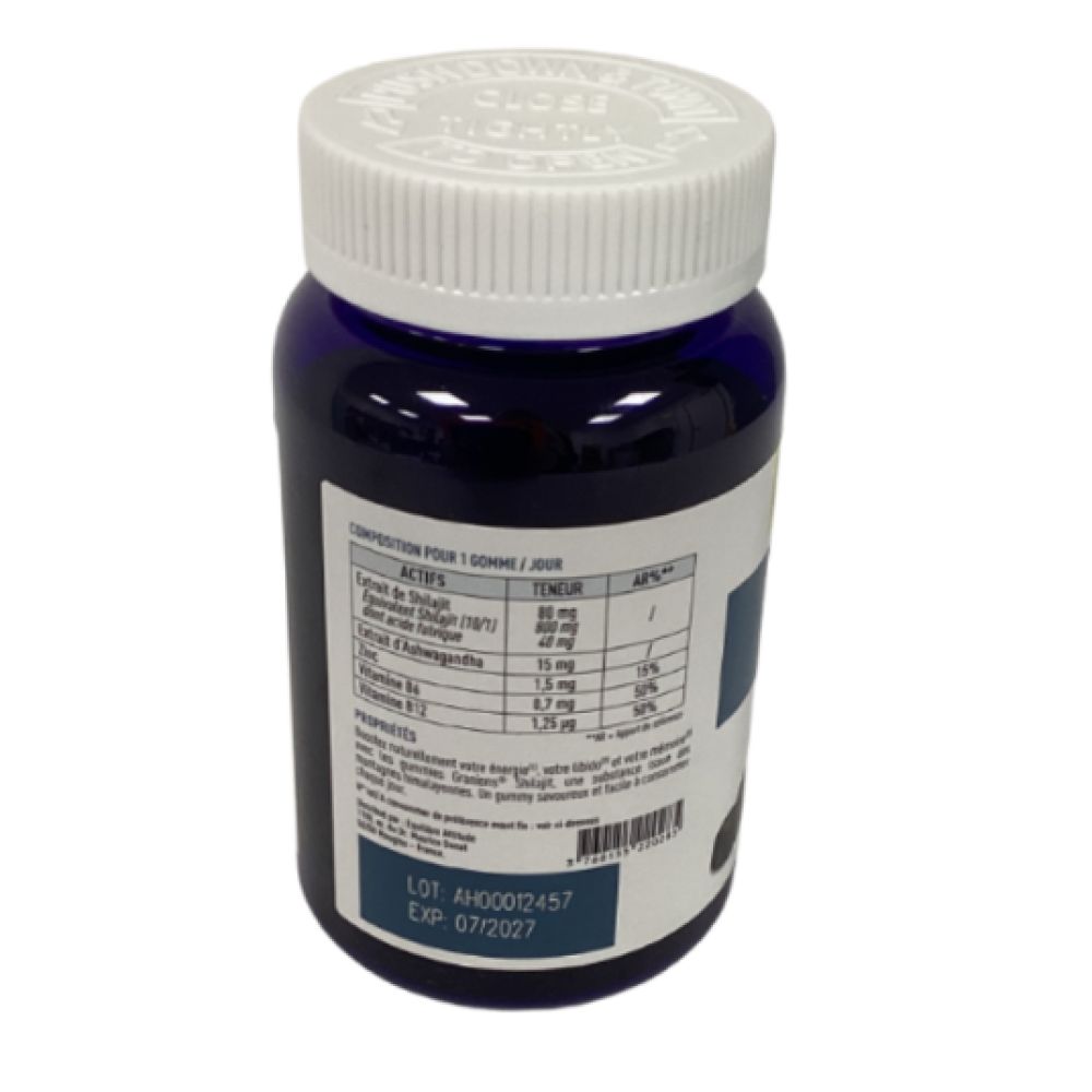 Granions - Shilajit gummies 800mg - 60 gummies format 2mois