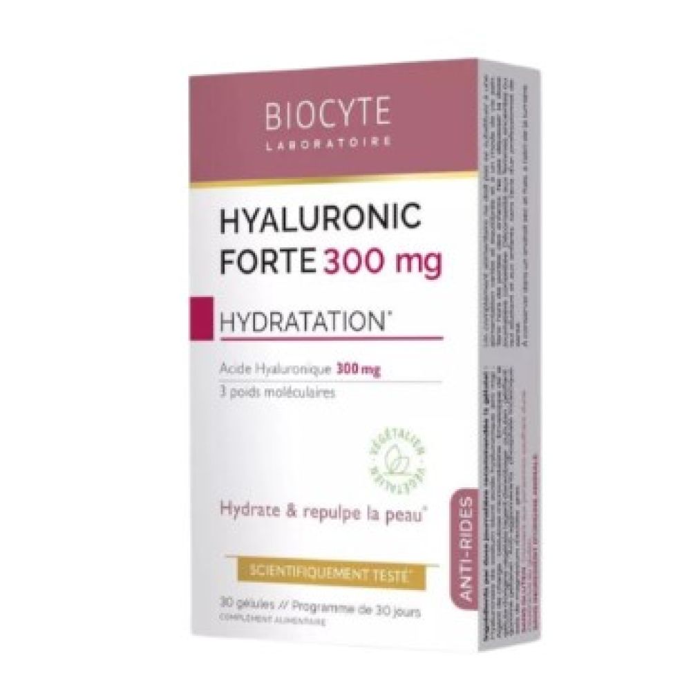 Biocyte - Hyaluron Forte 300mg hydratation - 30 gélules