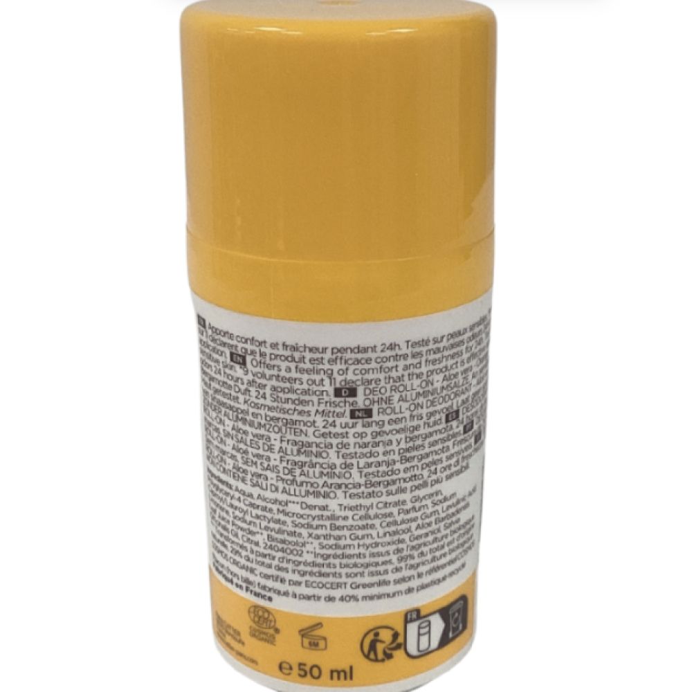 Cattier - Déodorant bergamote / orange - 50 ml
