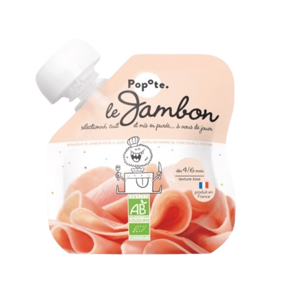 Popote - Gourde le Jambon 4/6mois - 60g