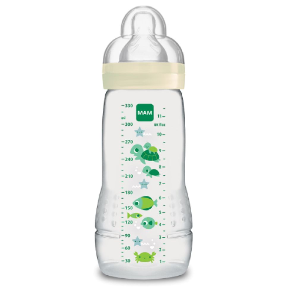 Mam - Biberon easy start grenouille 6 mois + - 330ml