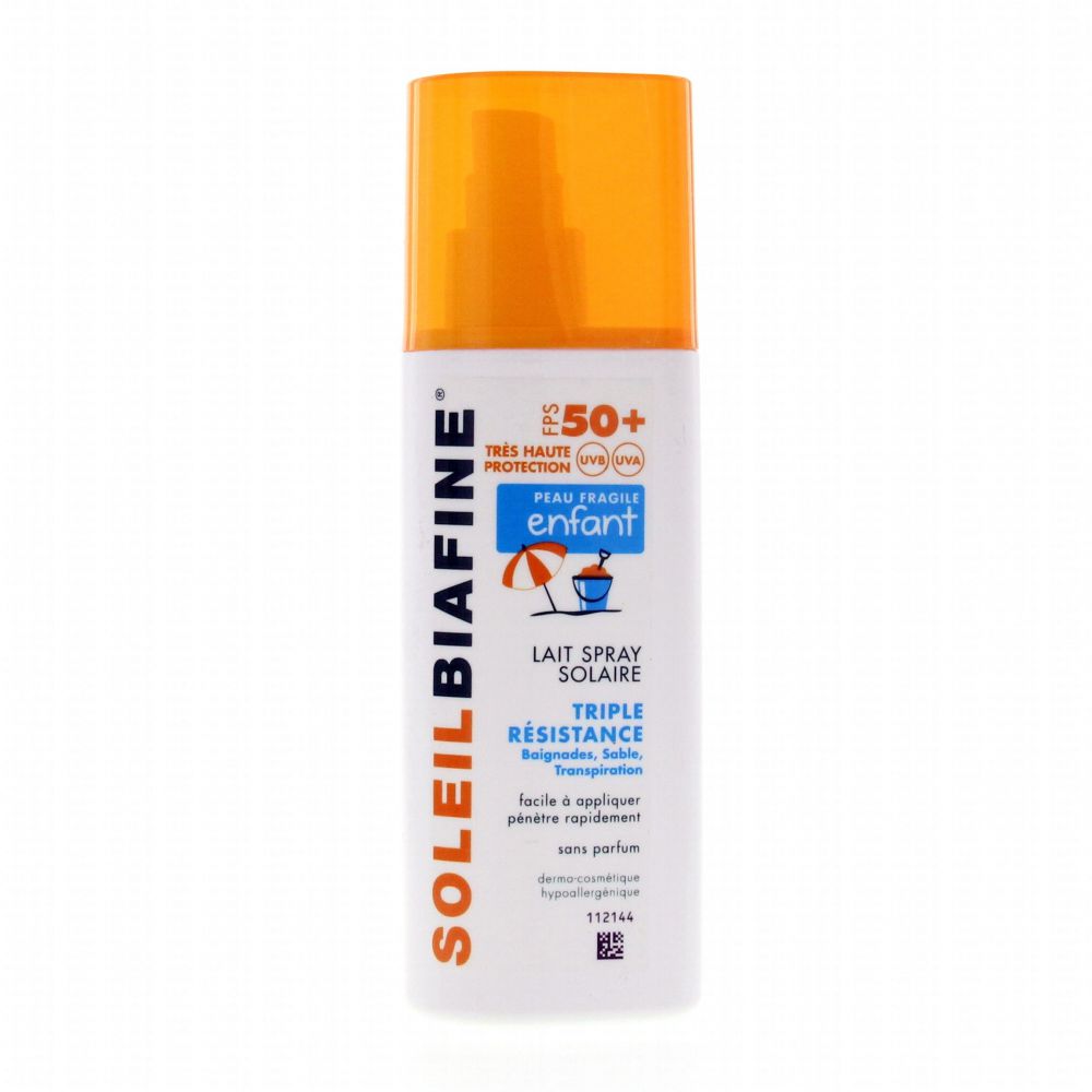 Soleilbiafine - Lait spray solaire fps 50+ enfant - 200ml