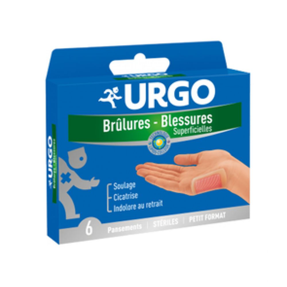 Urgo - Brûlures / blessures superficielles - 6 tulles