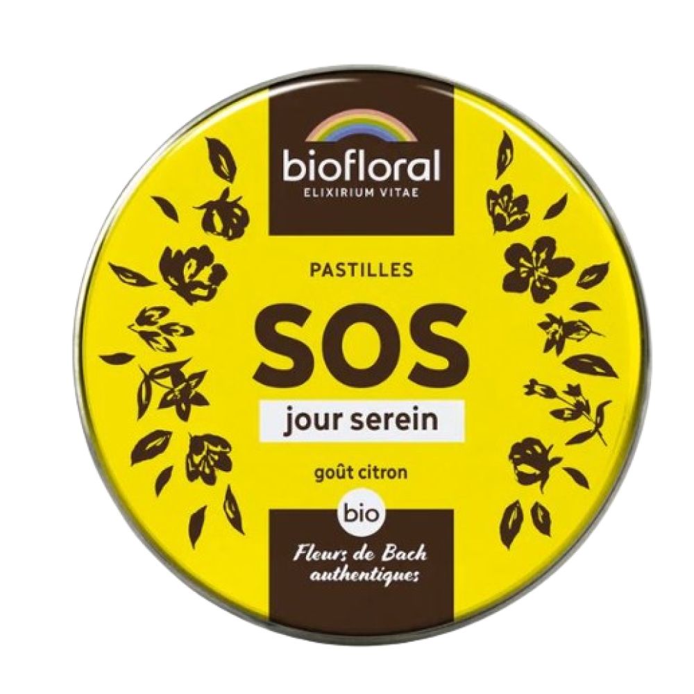 Biofloral - Pastilles SOS jour serein goût citron - 50G
