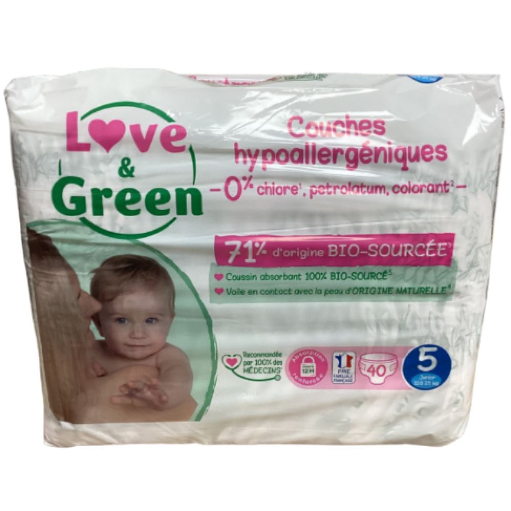 Love & Green - Couche Taille 5 - 40 couches