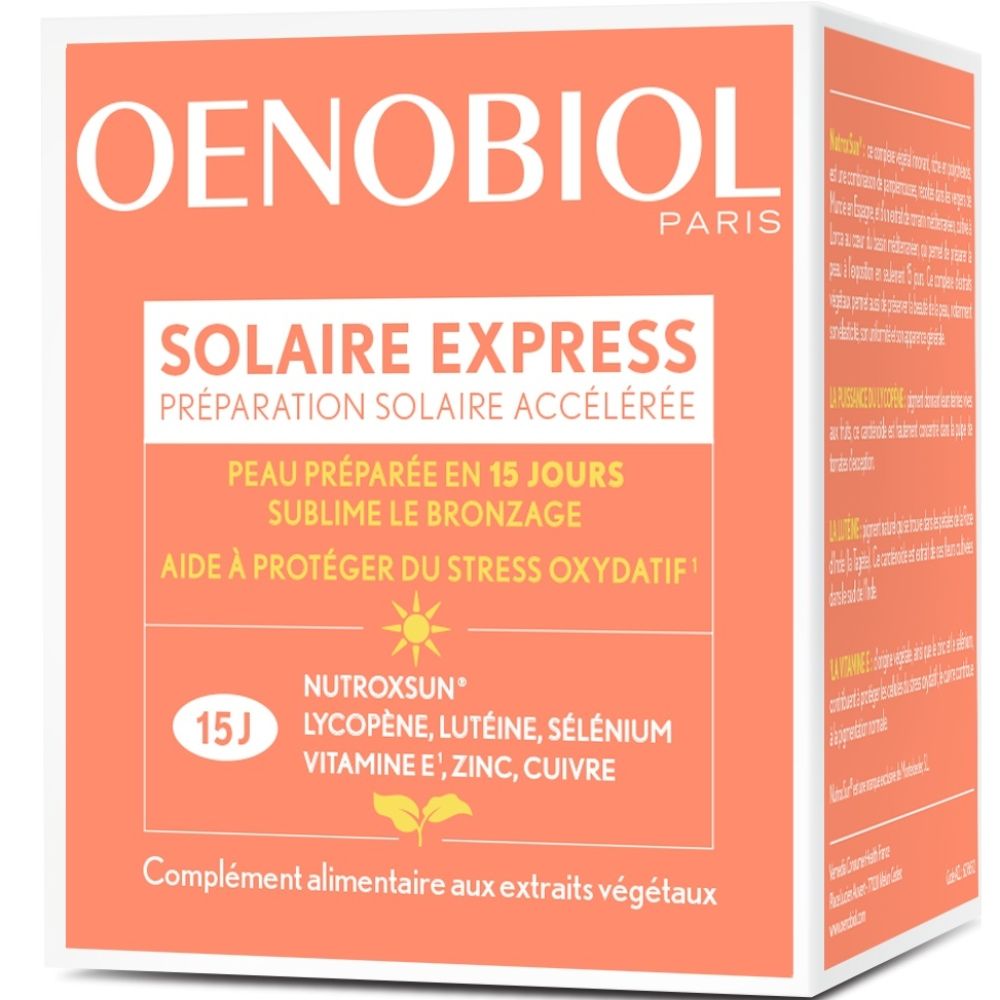 Oenobiol - Solaire Express préparation solaire accélérée - 15 jours