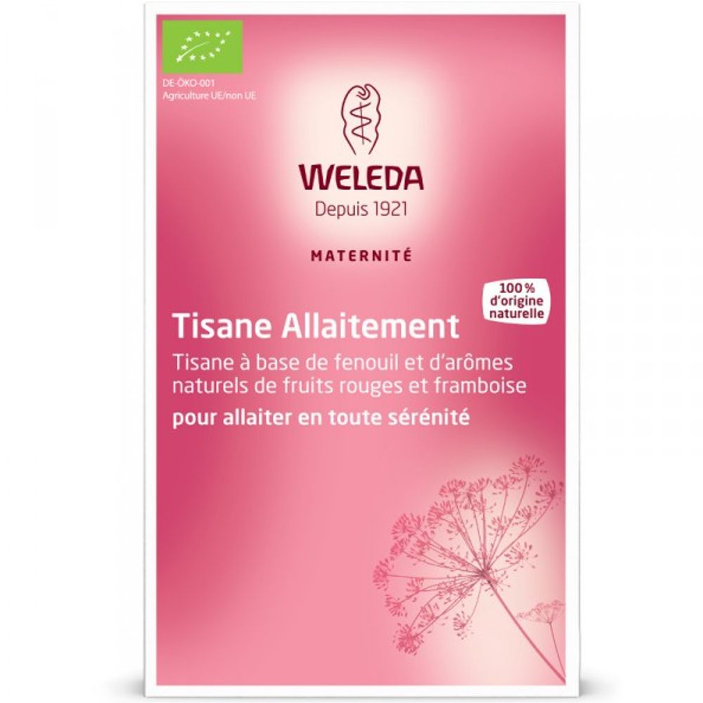 Weleda - Tisane allaitement fenouil, fruits rouges - 20 sachets