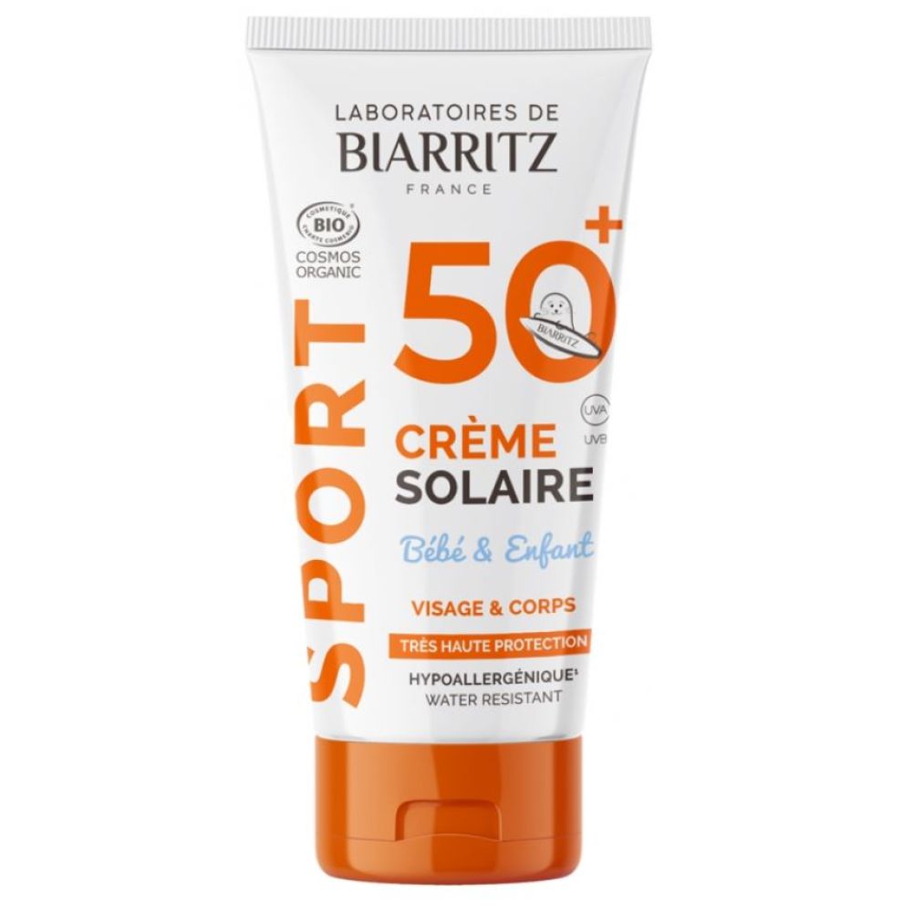 Laboratoires de Biarritz - SPORT crème solaire bébé et enfant SPF50+ - 50ml