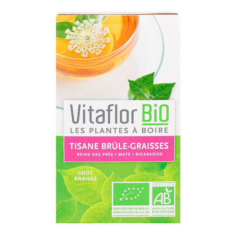 Vitaflor - Tisane brûle graisses bio - 18 sachets