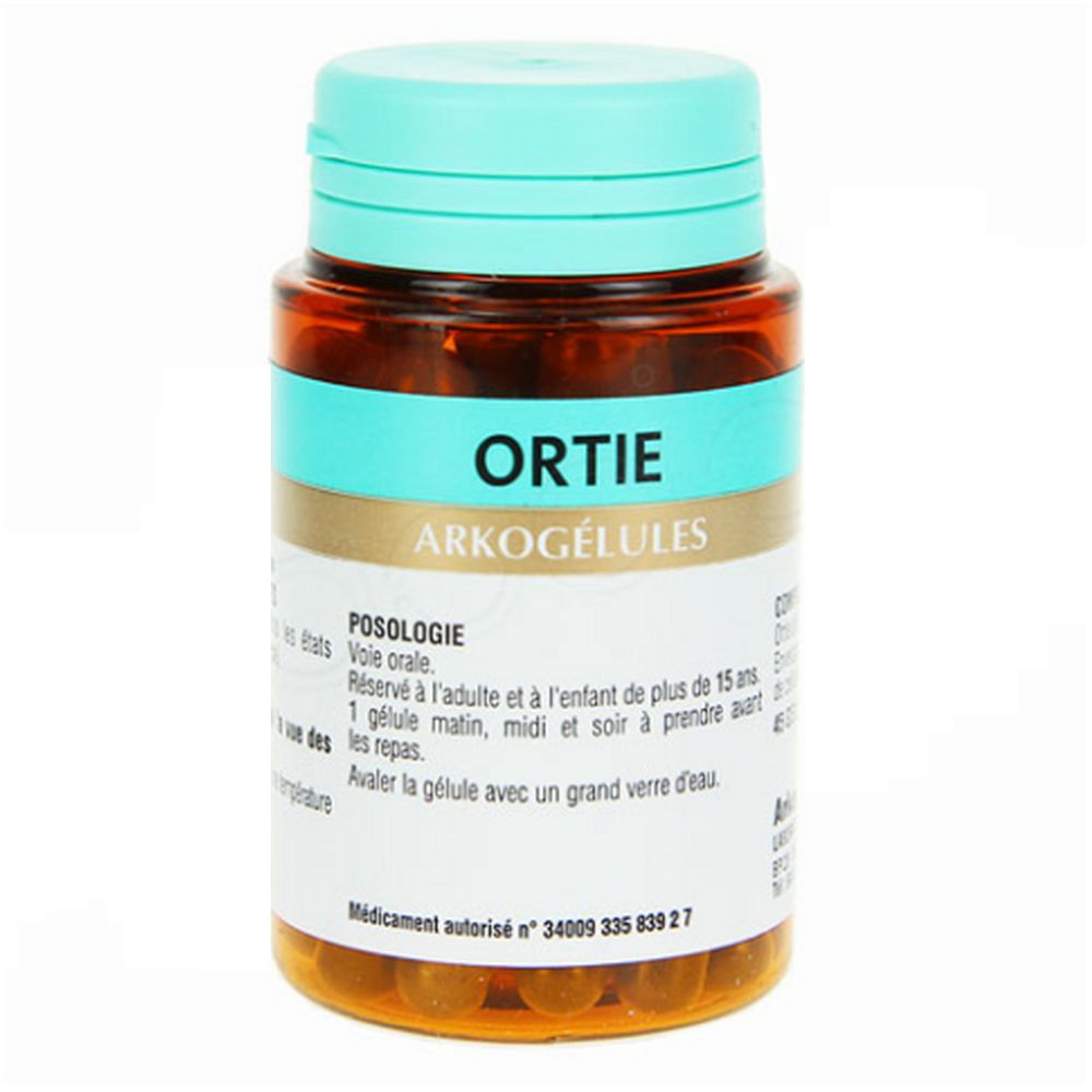 Arkopharma - Ortie Etats séborrhéiques de la peau - 45 gélules