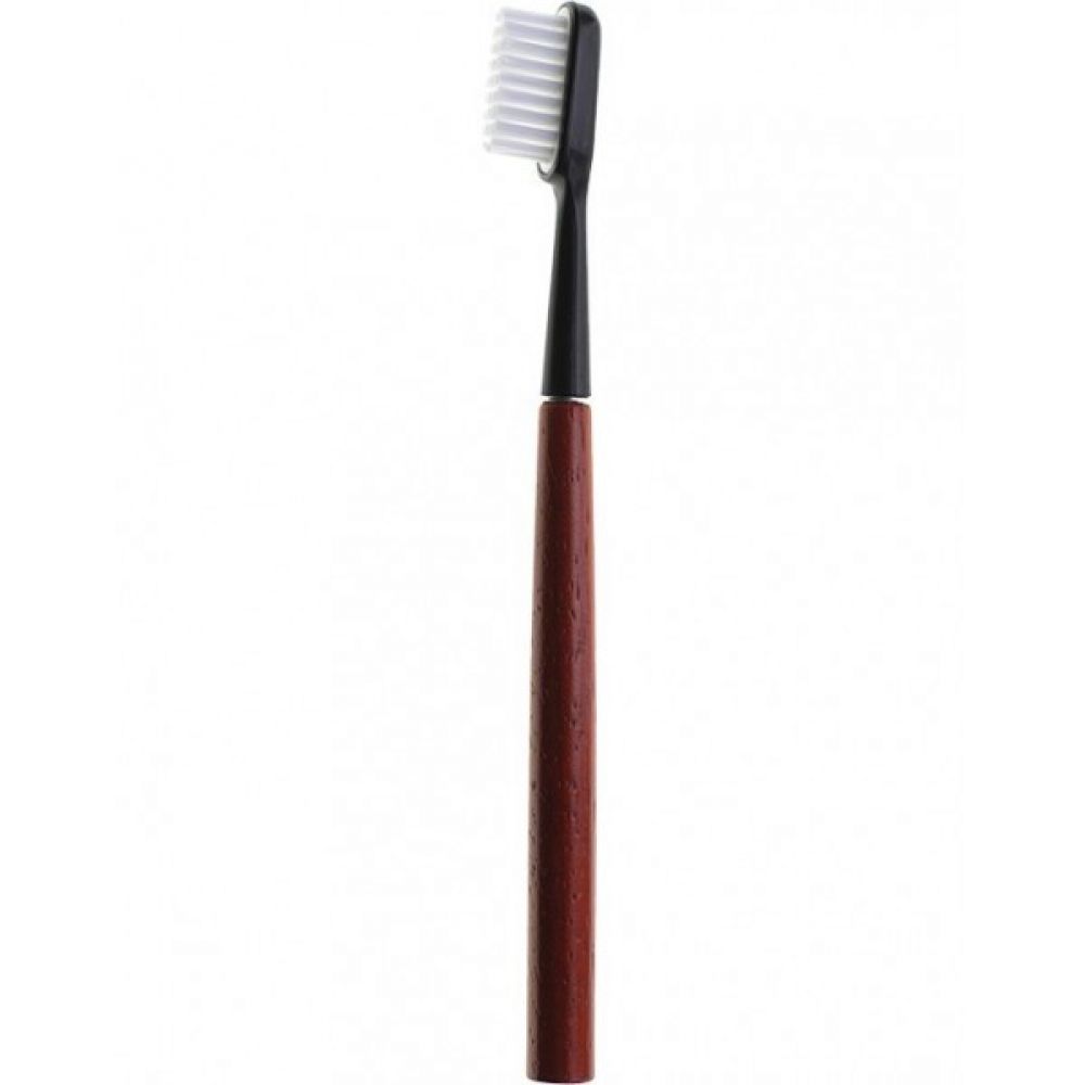 Caliquo - Brosse à dents écologique tête rechargeable bois de noyer - Médium