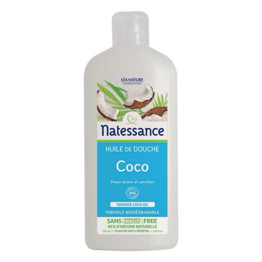 Natessance - Huile de douche coco bio - 250 ml