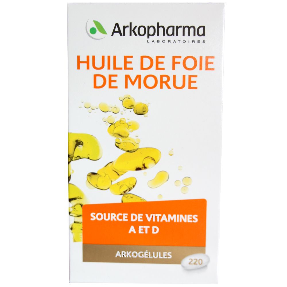 Arkopharma - Huile de foie de morue Source de vitamines A et D